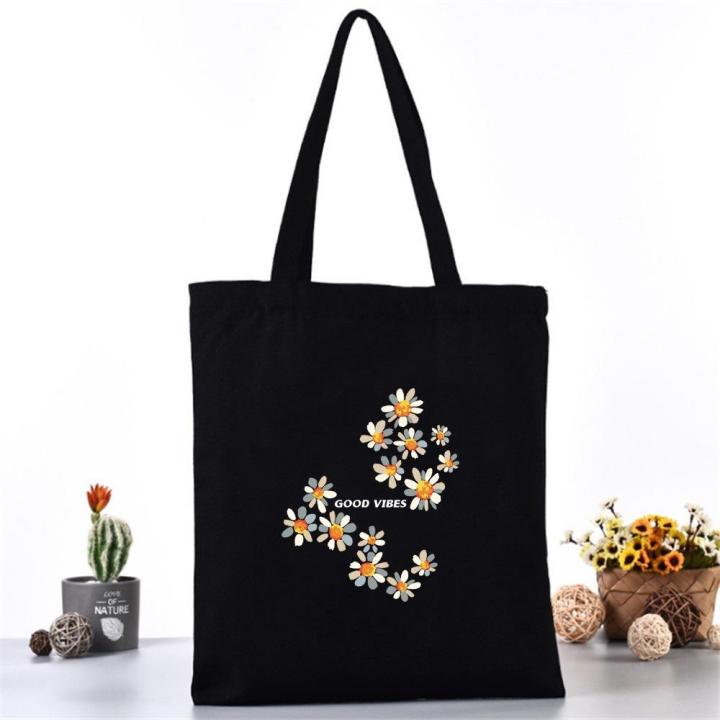 Contemporary%20Crossbody%20Bag%20Quirky%20Hand-carried%20Bag%20Printed%20Tote%20Bag%20Casual%20Shopping%20Bag%20Daisy%20Print%20Handbag%20-%20Image%203