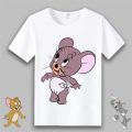 Cat and Mouse Anime Short SleeveTT-shirt Student Male and Female Couple Business Attire Cartoon Clothes Tom Jerry Clothes Summer. 