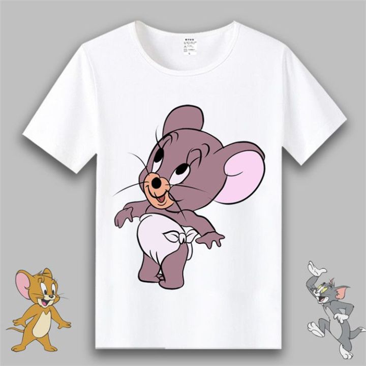 Cat%20and%20Mouse%20Anime%20Short%20SleeveTT-shirt%20Student%20Male%20and%20Female%20Couple%20Business%20Attire%20Cartoon%20Clothes%20Tom%20Jerry%20Clothes%20Summer%20-%20Image%205