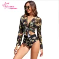 Muses Mall Quick-drying Bikini Set 3-piece Leaf Print Bikini Cardigan Set for Women High Waist Swimsuit with Quick Dry Lace-up Bra Beachwear for Water Sports Women Swimsuit Set. 
