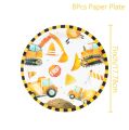 Construction Party Disposable Tableware Birthday Party Decorations Kids Boy Engineering Vehicle Theme Party Supplies Baby Shower. 