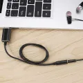 USB to 3.5mm Headphone and Microphone Jack Audio Adapter with 3.5mm Combo Aux Stereo Converter for Headset Mac PS4 PC. 