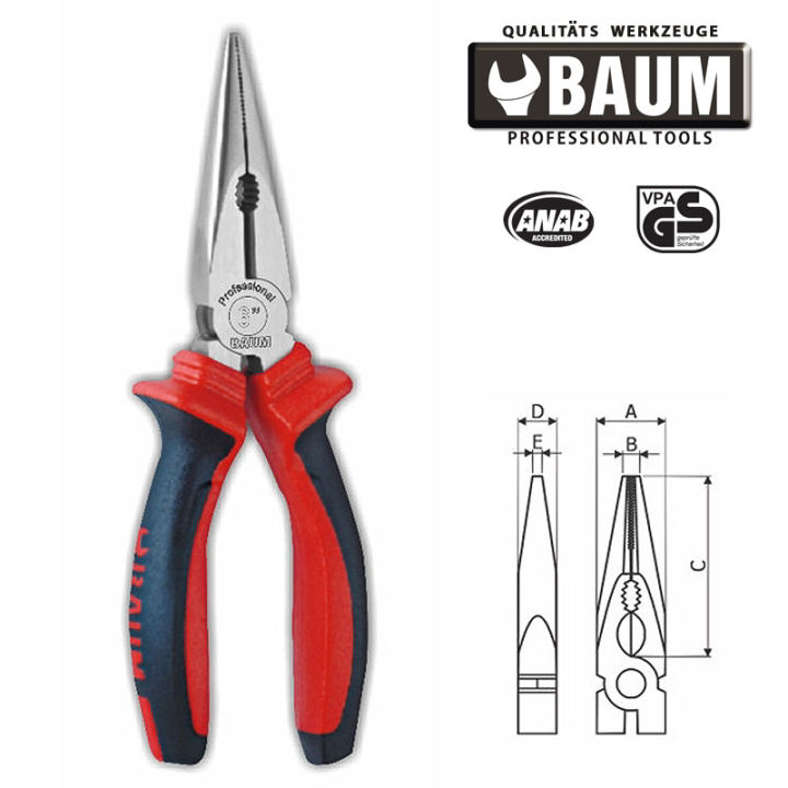 Nose Plier - BAUM - 6" - German Standard