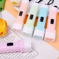1 Pc Random Color Button Battery Powered Mini Plastic Flashlight with Hanging RopeOutdoor Travel Portable Emergency Small Torch. 