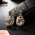 Carat Rhinestone Inlay Necklace Exquisite Peacock Waterdrop Jewelry Set Elegant Necklace Earrings for Women Hypoallergenic Fashionable Gift Women Necklace Earrings Kit. 