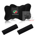 Perodua  High Quality Headrest Pillows  2 Pieces With Seat Belt Straps 2 Pieces For Perodua Bezza. 