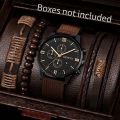 Qorix 4/5PCS Fashion Men Watches Casual Nylon Band Male's Quartz Watch Bracelets Set Relogio Masculino Reloj Hombre（Without Box）. 