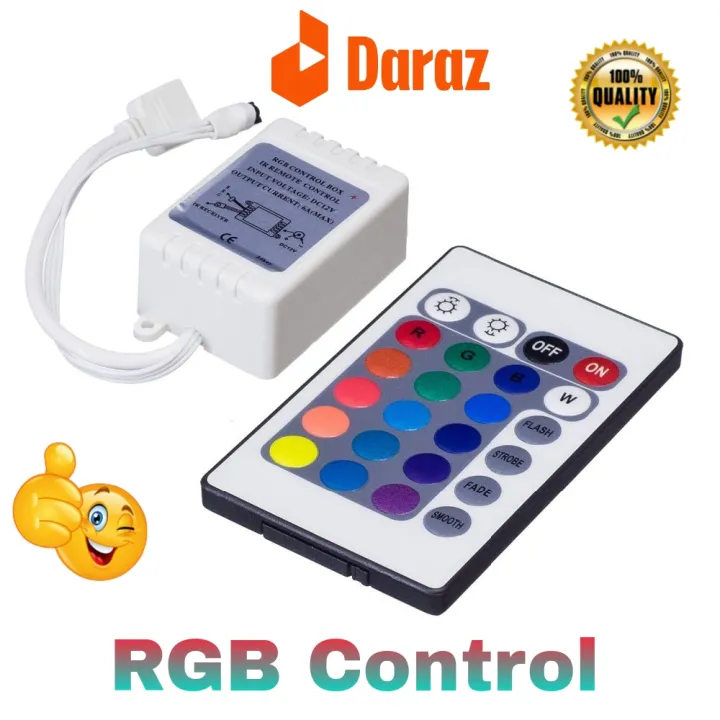 12V%205050%20RGB%20LED%20Strip%20Controller%20box%20with%2024%20Key%20IR%20Remote%20Control%205m%202835,%20Light%20Control%20-%20Image%206