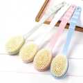 【WEJA】1pc Long Handle Bath Brush Soft Skin Massager Shower Scrubber Body Cleaning Brush Exfoliation Bathroom Accessories. 