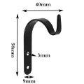 1Pc Iron Garden Wall Basket Plant Holder Hanger Flower Pot Hanging Bracket/Screw Black Lantern Light Holder Shape J Hook Shelf Accessories. 