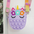 Silicone Coin Purse Cartoon Bag Cute All-Match Bag Foreign Trade Popular Style Deratization Crossbody Children's Bags Korean Style Mini Card Holder. 