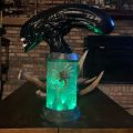 Sutuiying 2024 Halloween Dark Alien Romulus Regal Popcorn Halloween Luxury Horror Decoration Monster Petri Dish Led Tanks. 