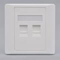 86 Cat6 Network Wall Socket Female To Female Cat6 Gigabit Dual-Pass Network Wall Plug Rj45 Lan Internet Straight Plug Outlet. 
