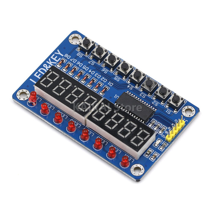 Tm1638 Led Display 8-Bit Digital Module Ayr 7 Segment 8 Bits 0.36inch Red Tm1638 Key Led Display Board Panel