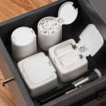 Simple Pop-up Press Type Cotton Swab Storage Box Classification Storage Box. 