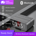 ALL IN 1 G10 Alarm Clock Bluetooth FM Speaker/Stereo Speakers/Hands-free Calling Support/Mirror Screen Dispaly/Support FM TF AUX / Phone Holder. 