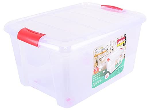 Multipurpose%20Plastic%20Storage%20Container%20Box%20with%20Wheels%2030%20LTR%20Clear%20Transparent%20-%20Image%202