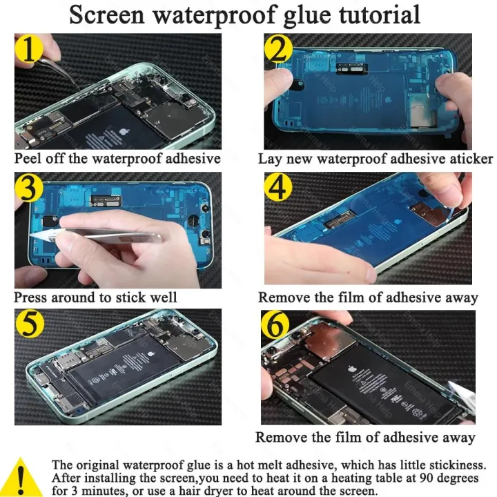 Original%20Waterproof%20Seal%20Adhesive%20For%20iPhone%2013%20Pro%20Max%2014%2015%20Plus%2011%2012%20Mini%208%207%20LCD%20Screen%20Display%20Glue%20Sticker%20Bezel%20Frame%20-%20Image%206