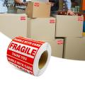 Fragile Warning Label Handle with Care Fragile Stickers 500pcs/roll Red White Shipping Labels Self-adhesive Package Warning Decals Thank Rectangle Labels Fragile Label Sticker. 