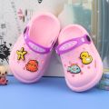 Baby Sandals Boys and Girls1To4Children's Closed-Toe Slippers Non-Slip Soft Bottom Wet Proof Cute Cartoon Hole Shoes. 