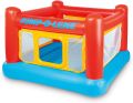 Intex Inflatable Jump-O-Lene Playhouse Trampoline Bounce House for Kids Ages 3-6 Pool Red/Yellow, 68-1/2" L x 68-1/2" W x 44" H |INTEX 48260 |MUT 275K|HN. 