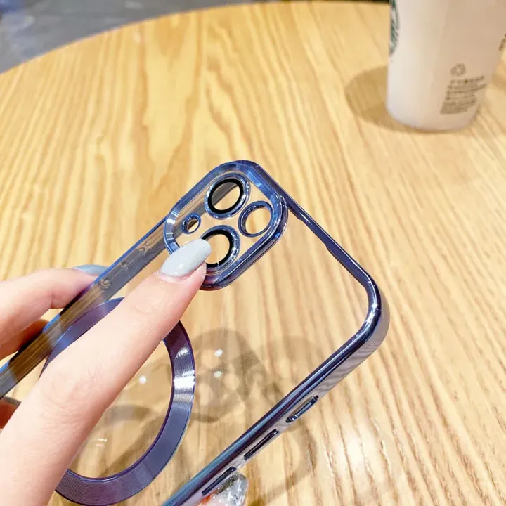 Magsafe%20Magnetic%20Wireless%20Charger%20Phone%20Case%20Build-in%20Lens%20Camera%20Protetion%20Soft%20Clear%20Casing%20Transparent%20Silicone%20Back%20Cover%20for%20iPhone%206%20/%206s%20/%207%20/%208%20/%20Plus%20/%20X%20XS%20XR%2011%2012%2013%2014%20Pro%20Max%20SE%202020%20-%20Image%205