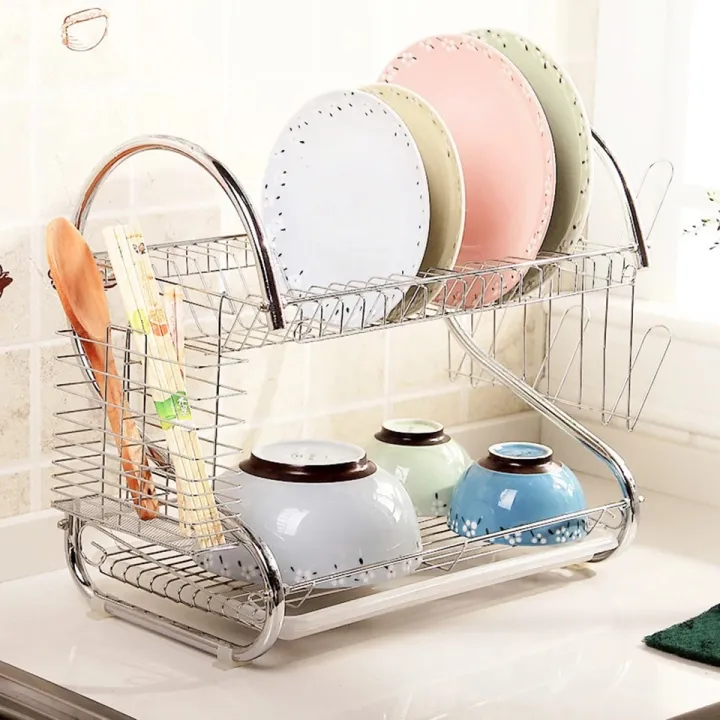 Dish%20Rack%20Cup%20Plate%20Drainer%20Strainer%20Stainless%20Steel%20Kitchen%20Drainer%20with%20Glass%20Holder%20-%20Silver%20-%20Image%206