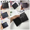 Coach Short Purse Men's Fashion Coin Purse Cameo Print Multi-card position available in stock F74771 F75363 F75006 F75005 F75003. 