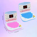 【NEW】 Mini LED Display Screen Simulation Laptop Study Computer Educational Early Education Learning Machine Toy. 