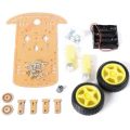 Intelligent Robot Car Chassis Tracking Equipment Kit/2WD Speed Encoder Wheel Gear Motor For Arduino DIY. 