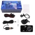 4-inch IPS Touchscreen Dash Cam 1080P Auto DVR Dual Lens Auto Camera Dashcam Wide Angle Video Recorder Reversing Camera Night Vision. 