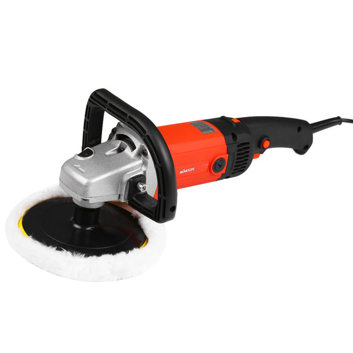 KOGEEK 1400W Electric Car Waxing Polisher Machine Handheld M14 Polisher 180mm Car Paint Care Variable Speed Household Marble Tile Floor Polishing Glazing tool