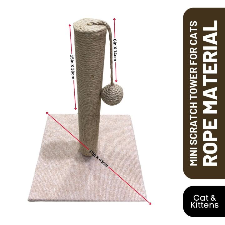 Mini scratch post for cats and kittens (Rope Material)