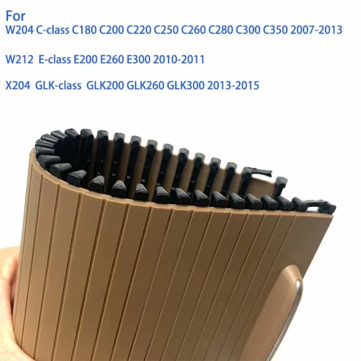 %E3%80%90Gray%E3%80%91%20Car%20Console%20Cover%20Cup%20Holder%20Plate%20Zipper%20Rolling%20Curtain%20For%20Mercedes%20Benz%20W204%20C%20W212%20E%20C180%20C200%20C220%20E200%20-%20Image%205