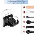 10PCS Self Adhesive Curtain Rod Holders Free Adjustable -1. 