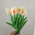 34cm Christmas New Year Flowers Bouquet For Decor Halloween Wedding Tulip Real Touch PU. 