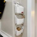 Storage Small Hanging Basket Wall-Mounted Home Bathroom Bathroom Storage Rack Kitchen Ginger and Garlic Sundries Storage Basket. 