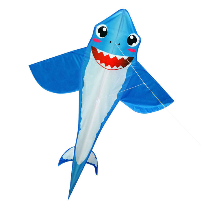 【Exclusive Offer】Big Shark Shaped Kite Easy To Fly Primary Stunt Kite with Wire Board Marine Animal Kite Enhance Coordination Children Gift