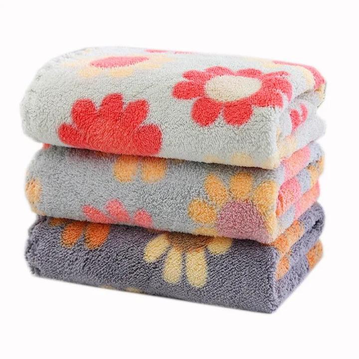30X30CM%20Kitchen%20Cleaning%20Cloths%20Soft%20Absorbent%20Dishcloth%20Coral%20Fleece%20Sunflower%20Wiping%20Towel%20Rags%20Household%20Cleaning%20Cloth%204Pcs%20-%20Image%206