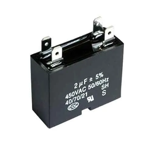 Fan Capacitor Condenser 2 uf wire and clip type