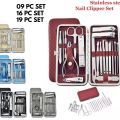 Manicure Set Stainless Steel Nail Cutter Fingernail Clippers Trimmer Eyebrow Scissor Ear Spoon Facial Care Manicure Manicure Beauty 19 PC Tool Kit. 