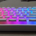 Game Translucent Keycap for Mechanical Keycap Pink Double Shot Black Set Pudding Keycaps. 