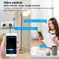 Smart WiFi 20A UK Smart Plug Smart Socket Smart Life/TUYA works with Home Google Home Alexa and Remote Voice Group App Control Timing. 