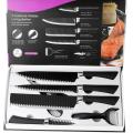 6Pcs of Set Kitchen knives set Ultra Sharp Non-Stick Coating Kitchen knife. 