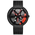 【Miga Plaza】Watches Men Wristwatch Clock Men's Wheel Rim Hub Watch Custom Design Sport Car Creative Men Wrist Watch. 