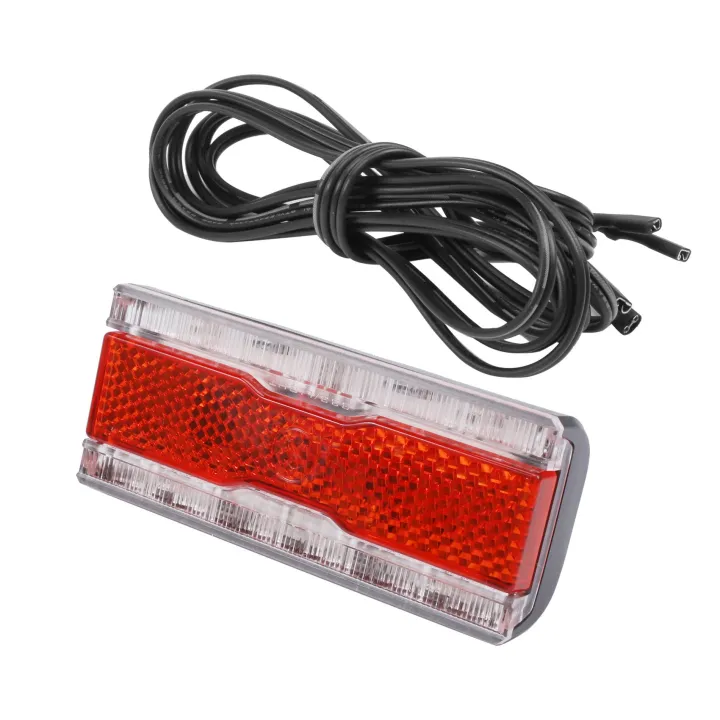 Bicycle Rear Light Rack Mount Bike Rear Light AC 6V Fit 50mm Mount Hole Bicycle Rack Carrier Lamp ...