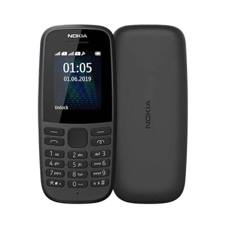 Nokia 105 Dual Sim 4th Edition With Warranty Feature Push button Phone 1.77" Display Battery Long Standby Flashlight Radio