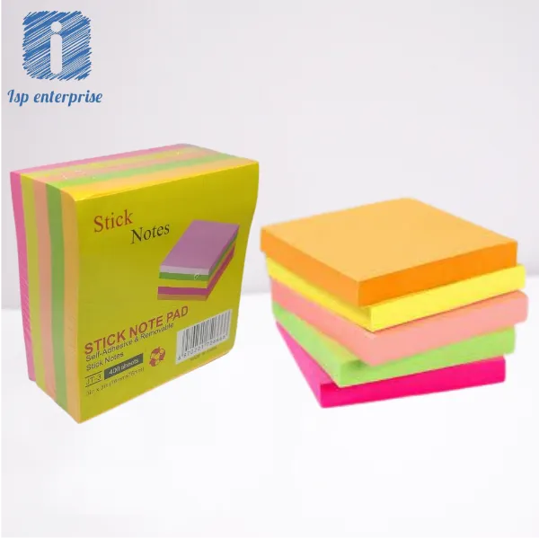 STICK NOTE PAD - 400 SHEETS 76MM X 76MM