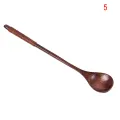 Wooden Spoons Long Handled Spoon Kids Spoon Wood Rice Soup Dessert Spoon DUJU. 
