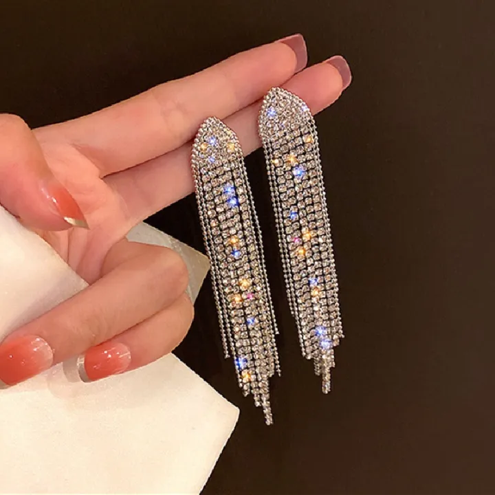 Exquisite%20Long%20Tassel%20Dangle%20Earrings%20Alloy%20Fashion%20Drop%20Rings%20Girl%20Accessories%20Female%20-%20Image%206